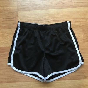 girls justice mesh black shorts size 10